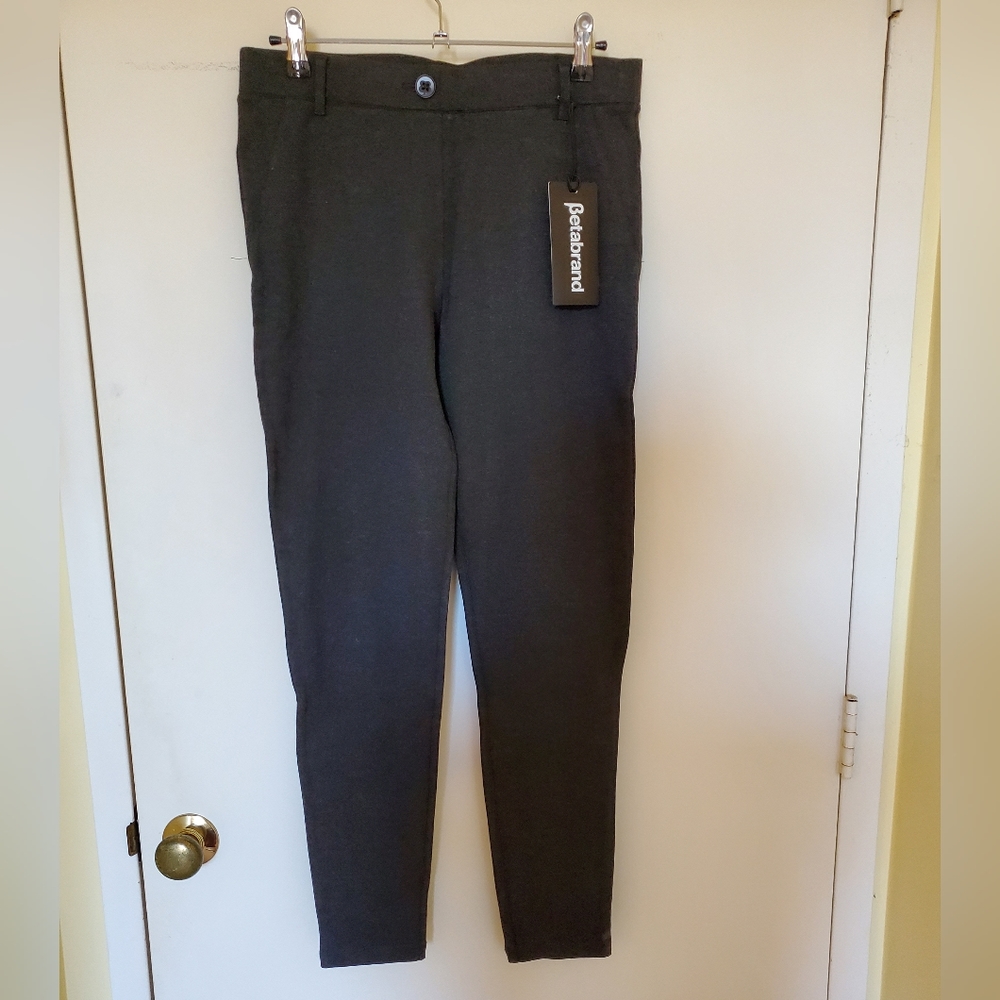 Betabrand yoga dress pant, size M, dark grey